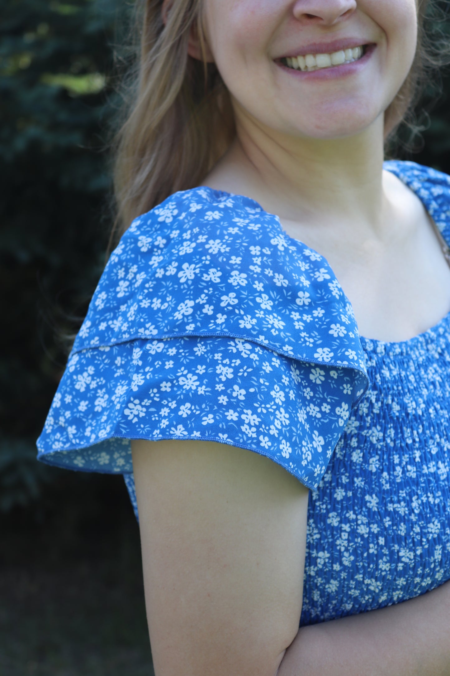 Blue Floral Dress
