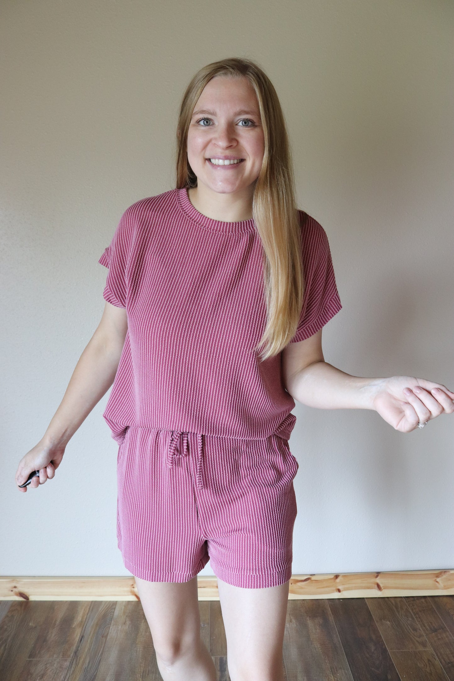Burgundy Urban Ribbed Set