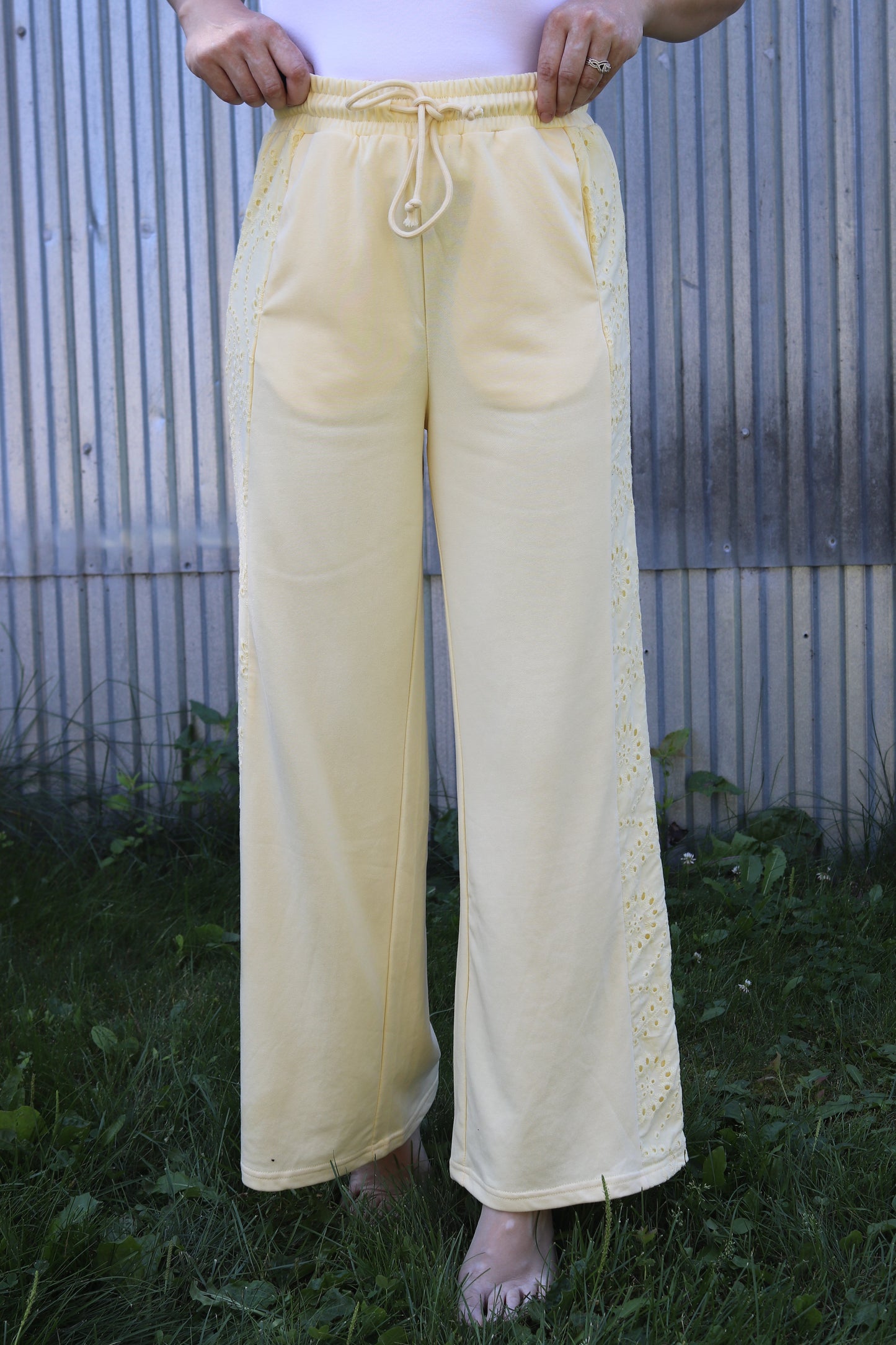 Butter Yellow Lace Set