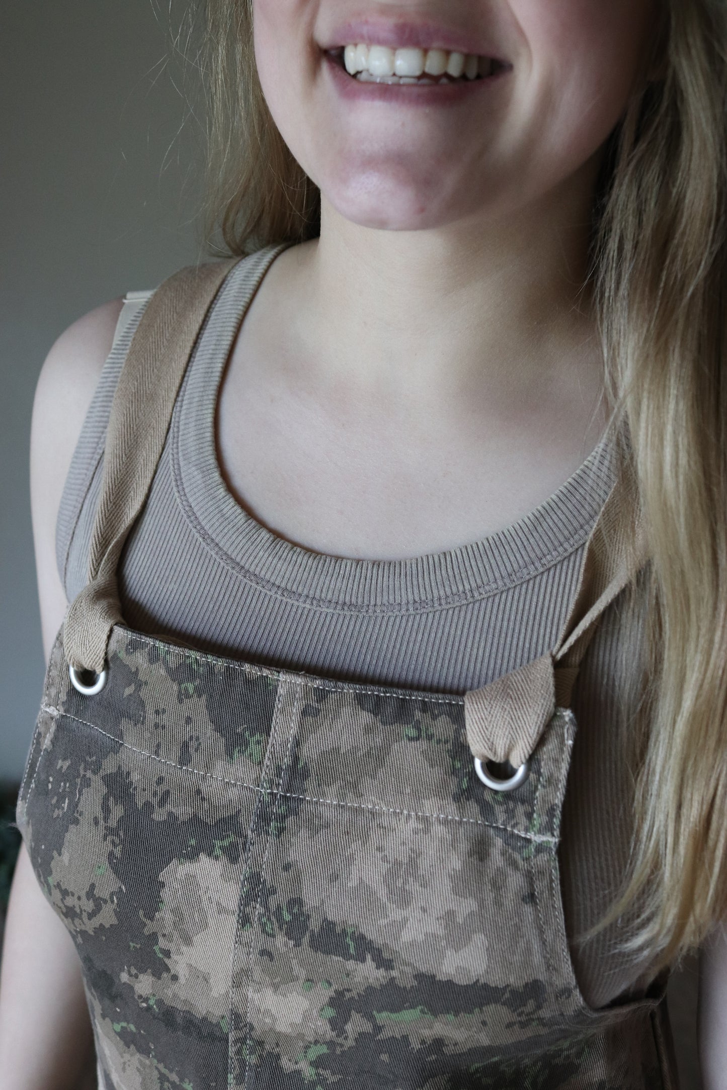 Camo Denim Romper
