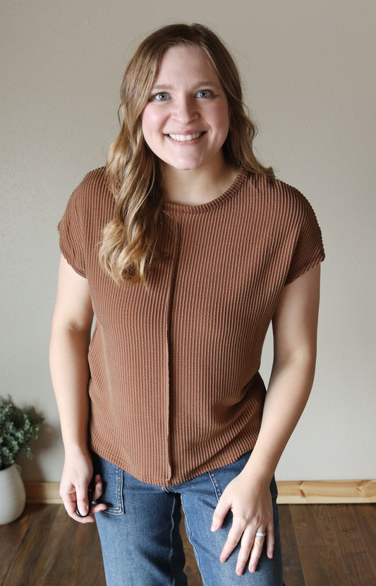 Coffee Urban Ribbed Tee