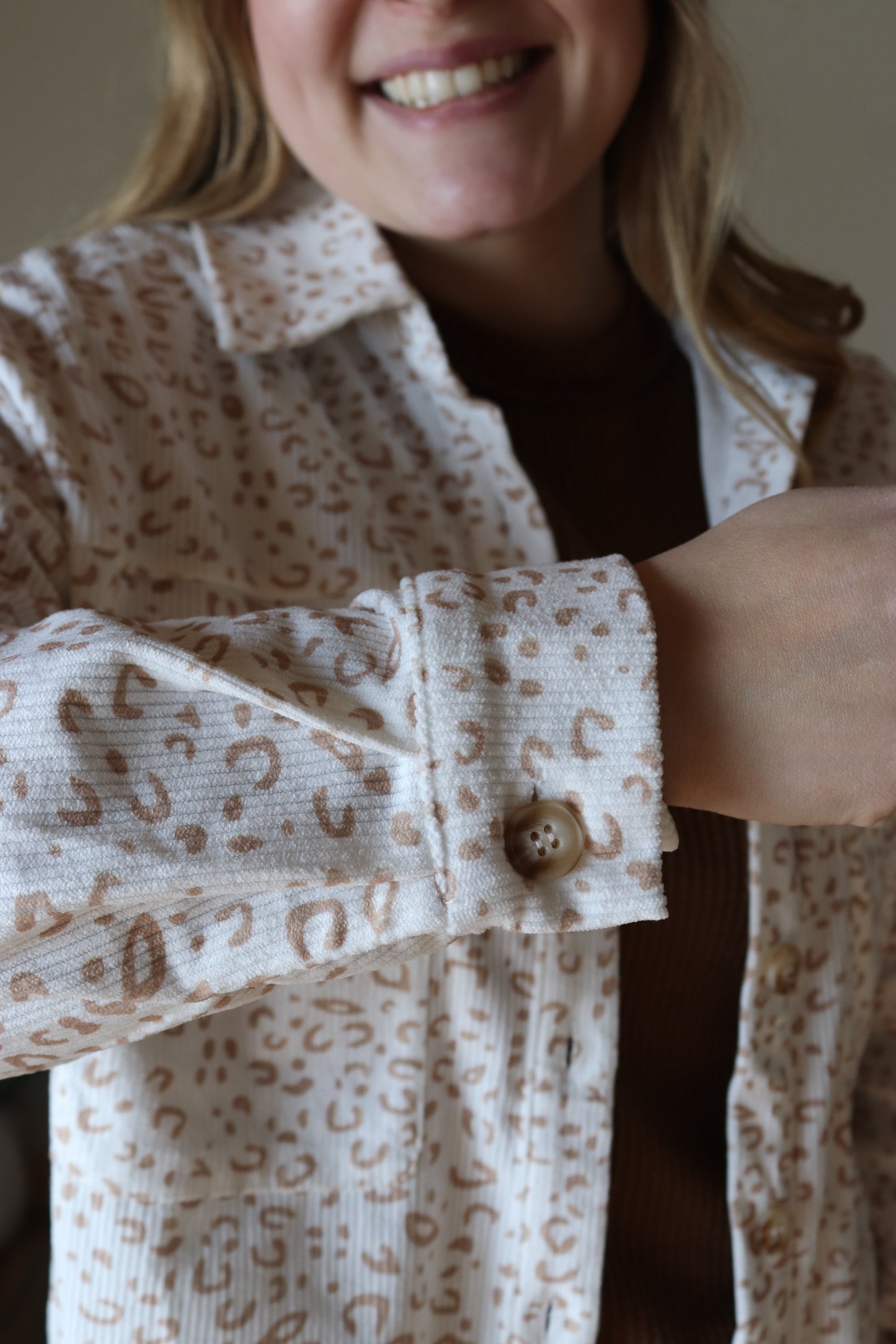 Cream Leopard Jacket