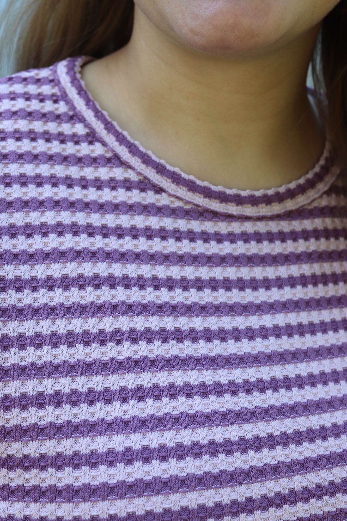 Dusty Lavender Striped Set
