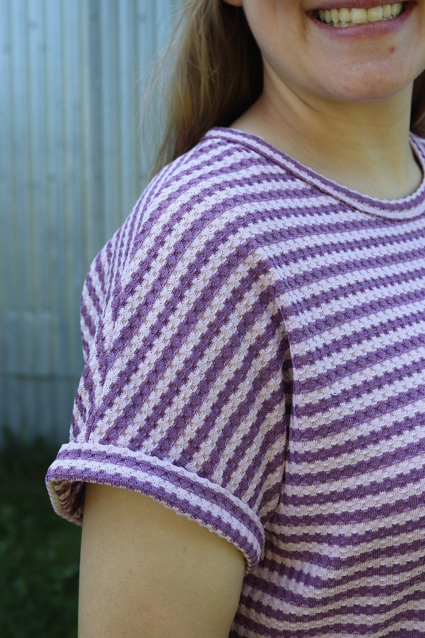 Dusty Lavender Striped Set