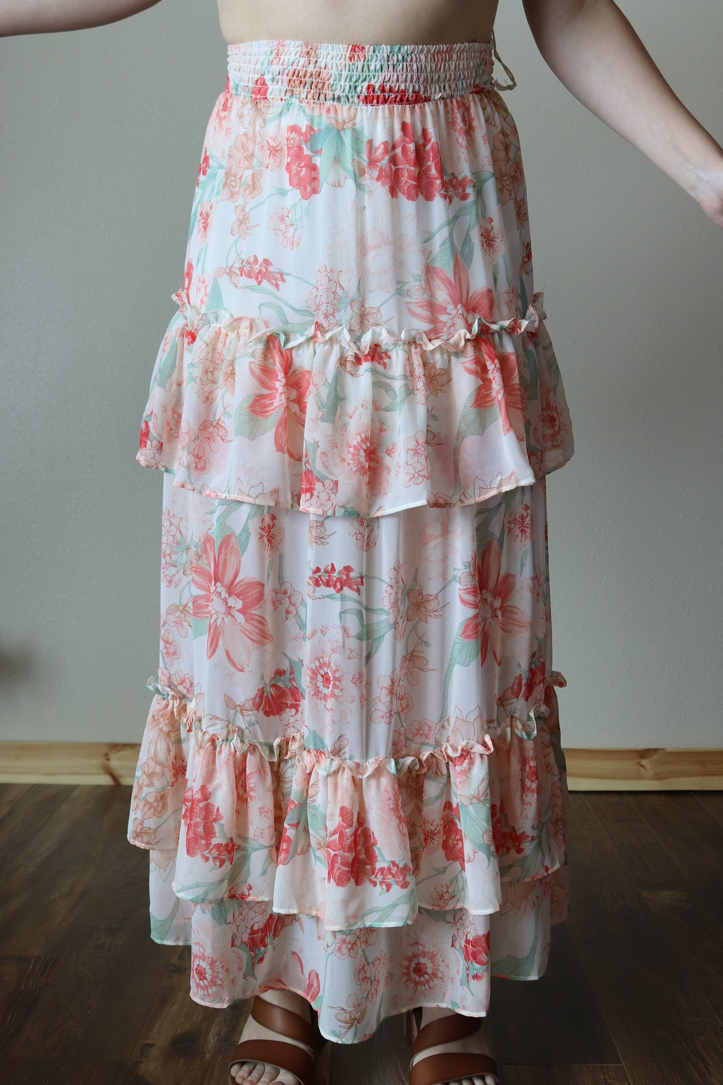 Garden Tiered Maxi Skirt