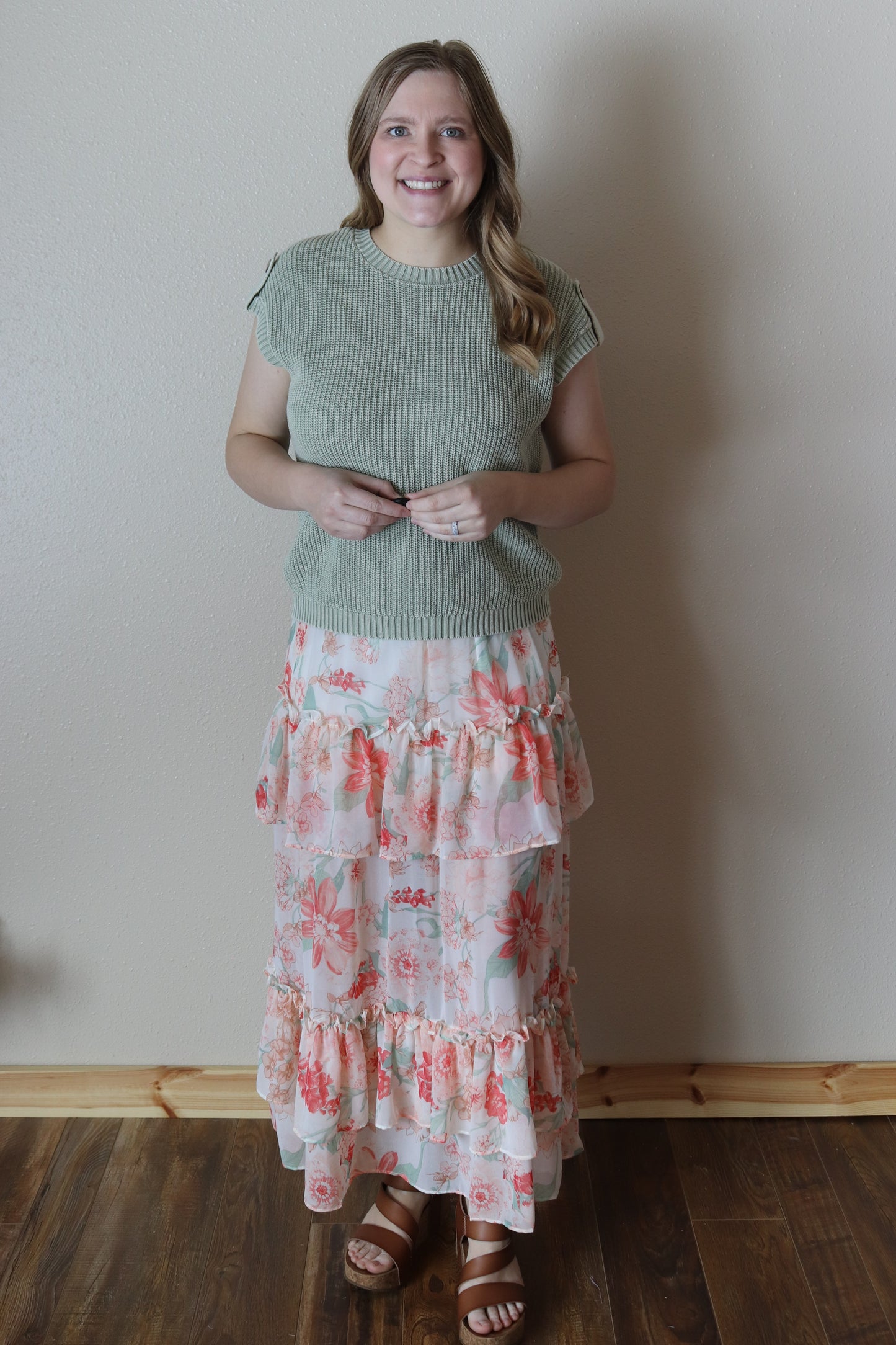 Garden Tiered Maxi Skirt