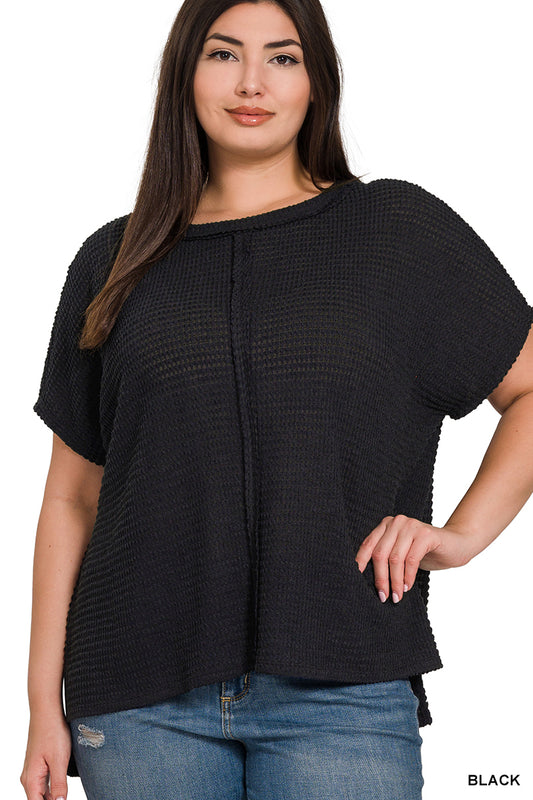 PLUS: Black Waffle Tee
