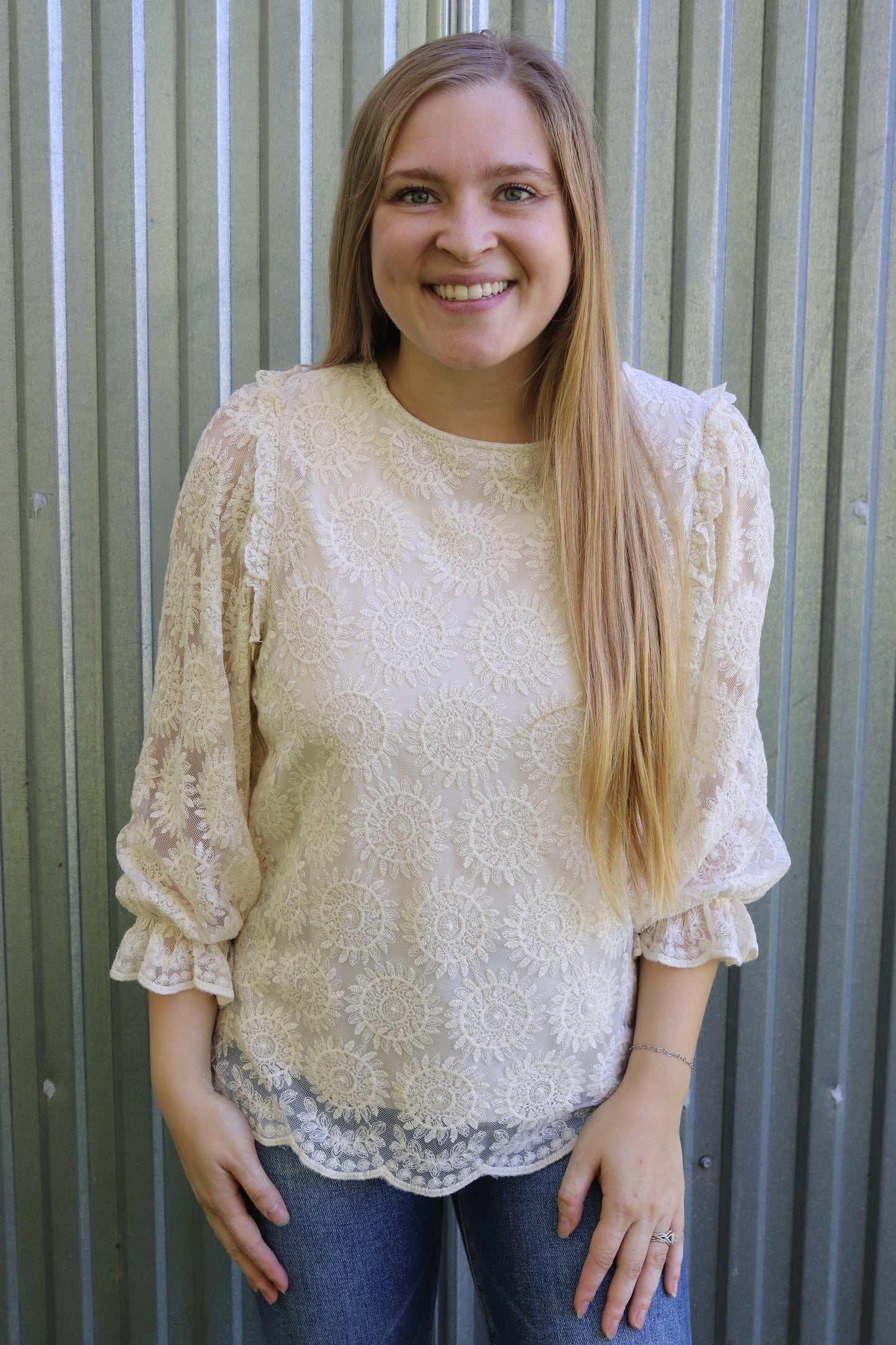 Cream Blouse