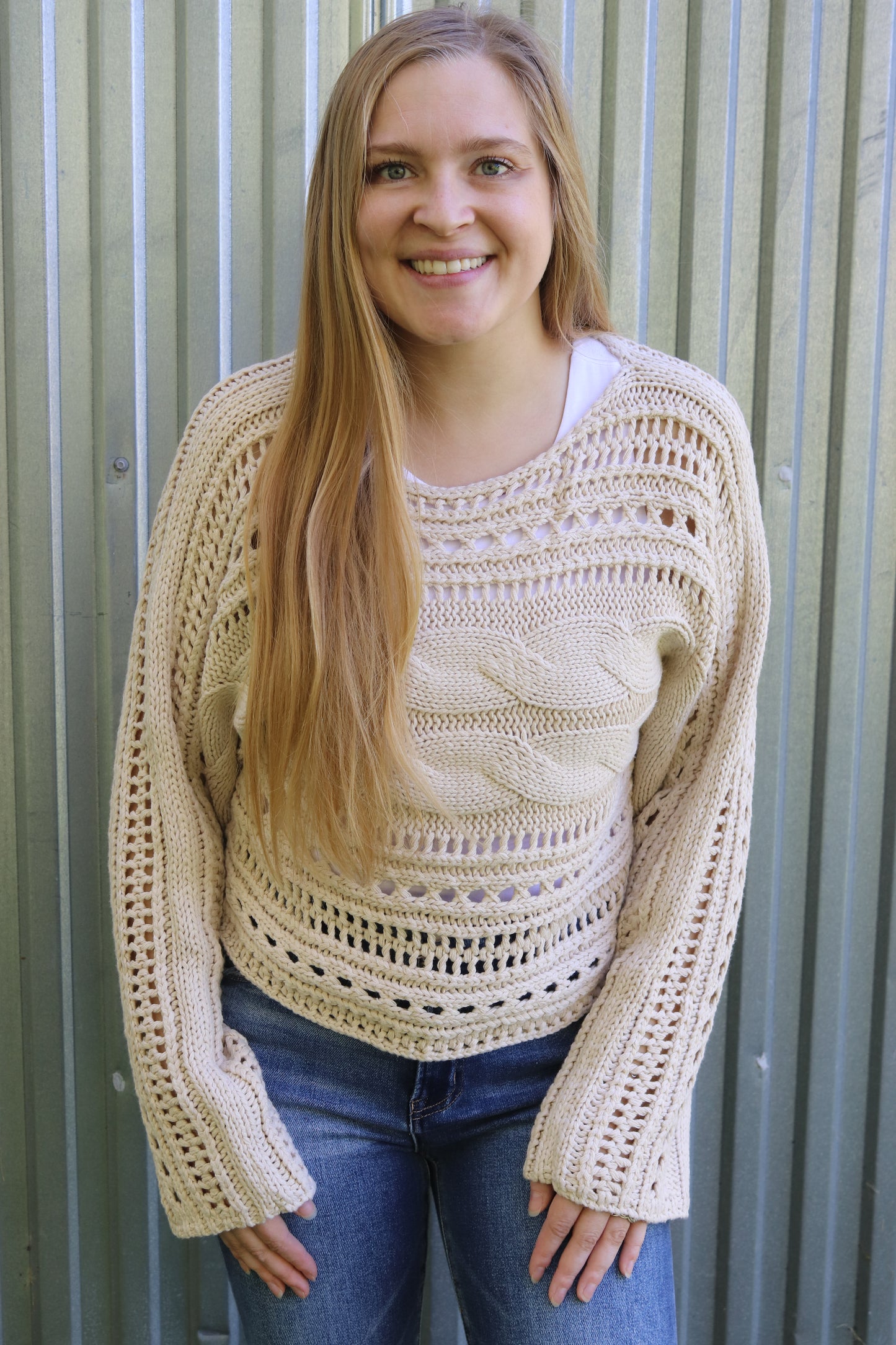 Beige Knit Sweater