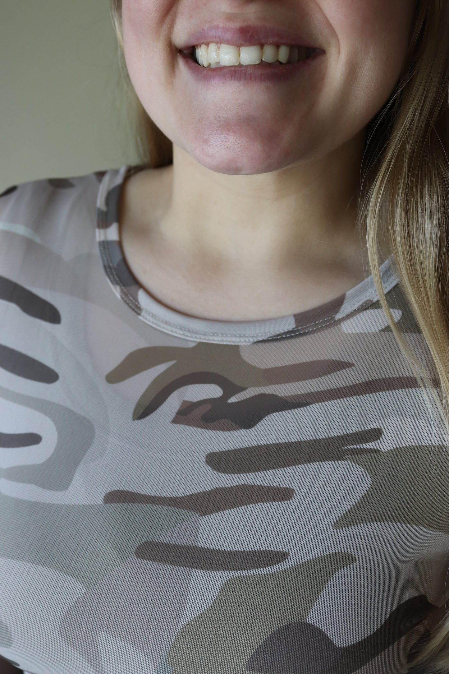Desert Camo Long Sleeve Mesh