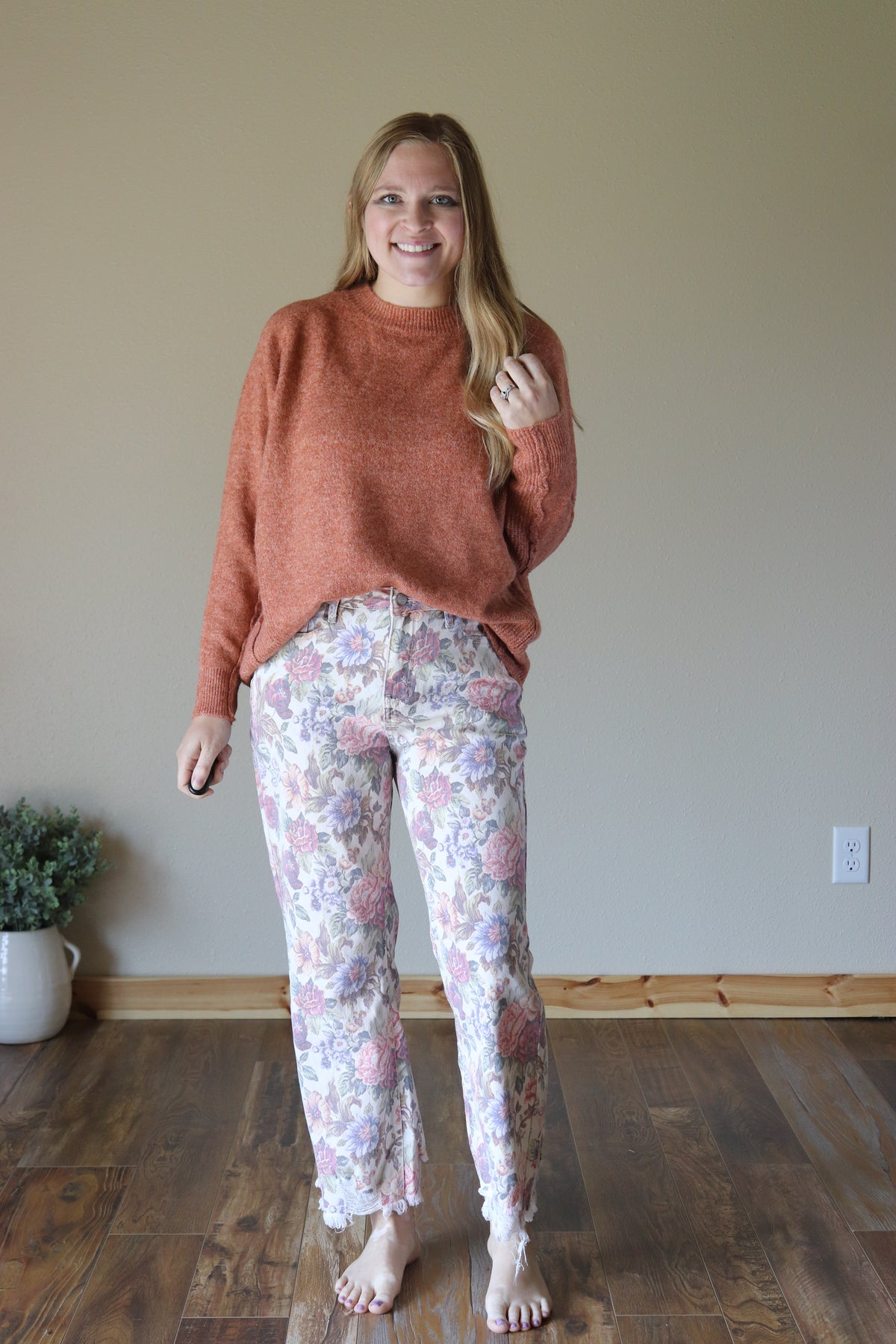 Vintage Floral Jeans