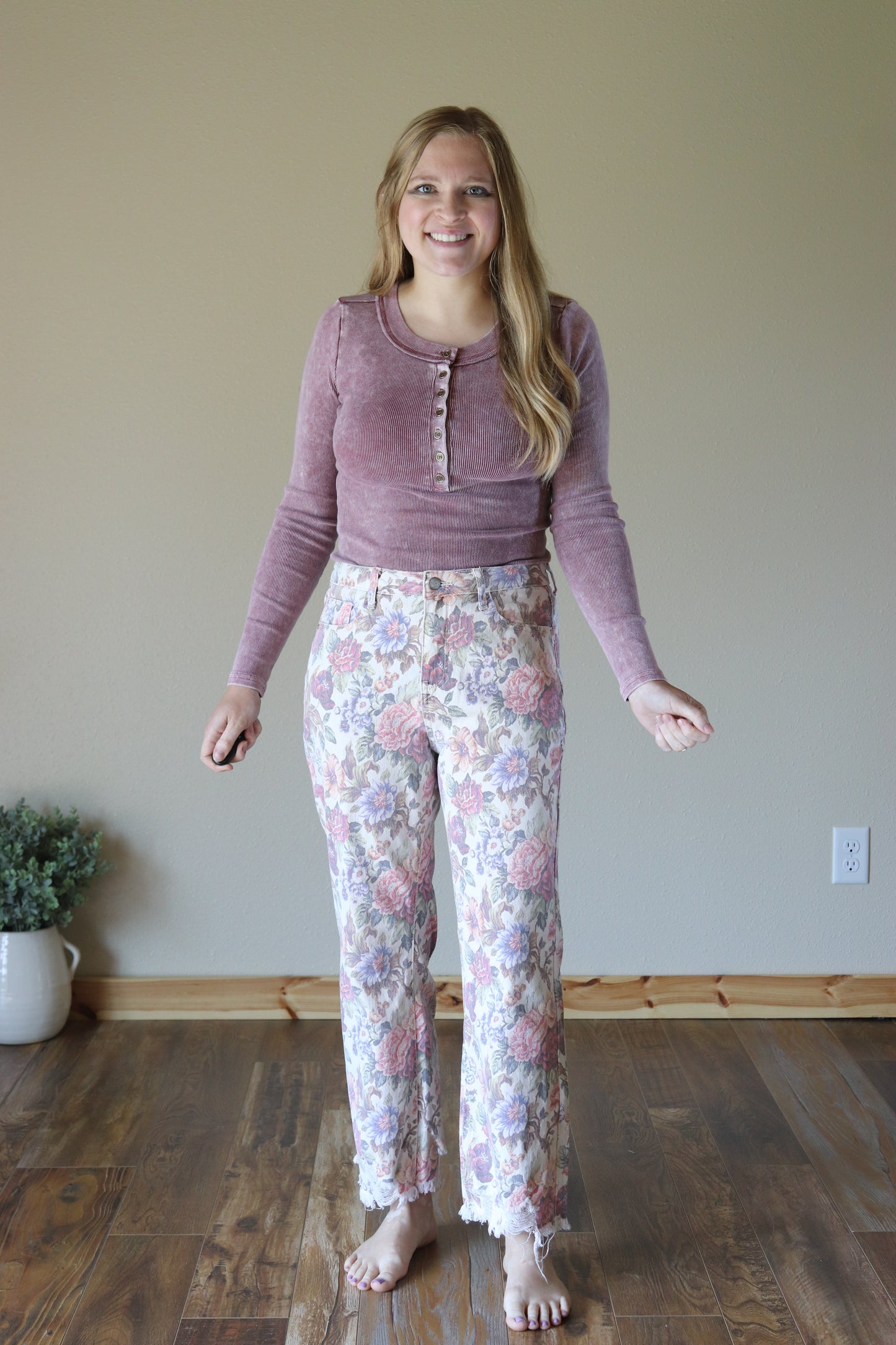 Vintage Floral Jeans