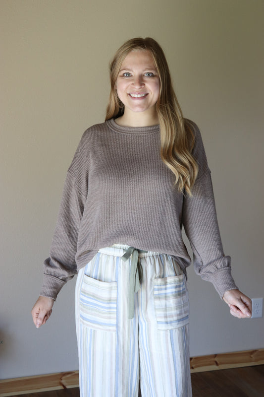 Light Mocha Knit Sweater
