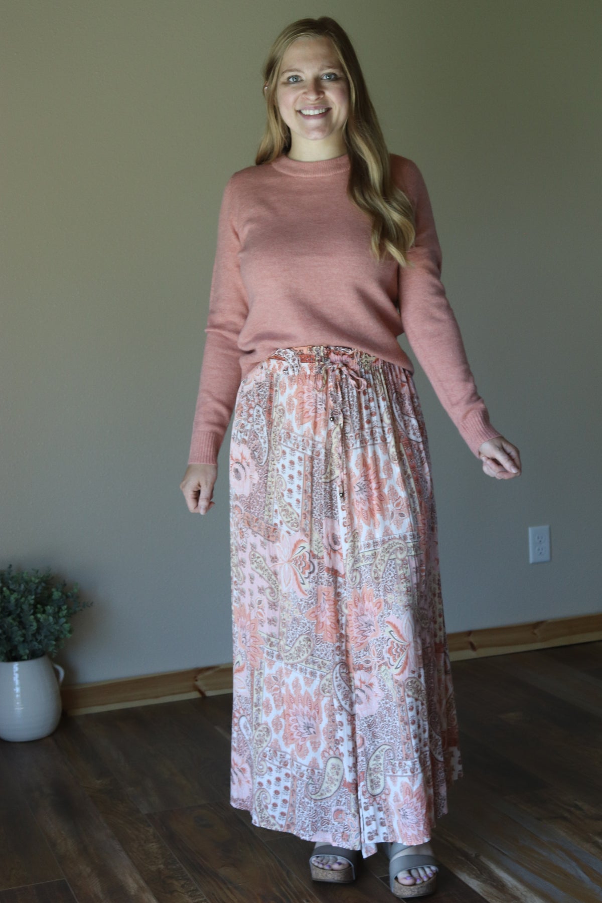 Harper Pink Patchwork Skirt