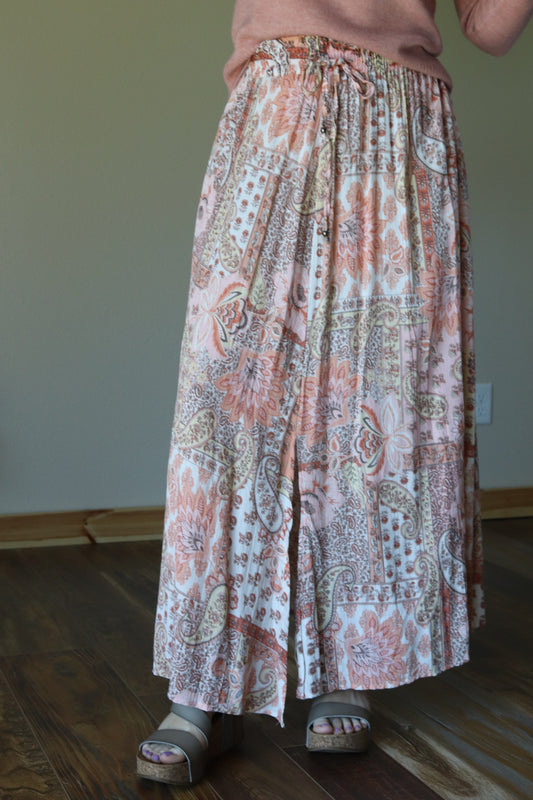 Harper Pink Patchwork Skirt