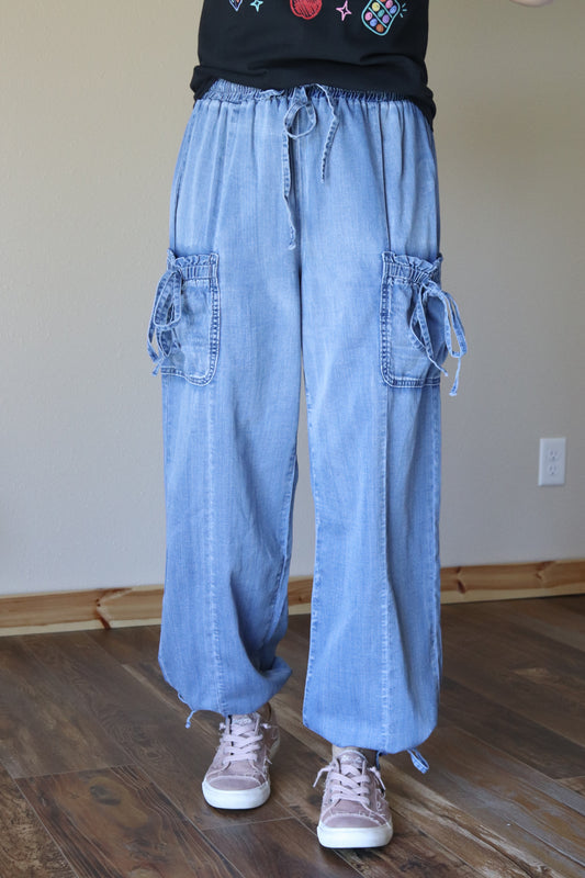 Baggy Lightweight Denim Joggers