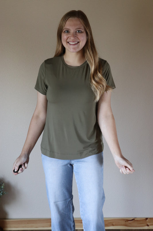 Olive Basic Tee