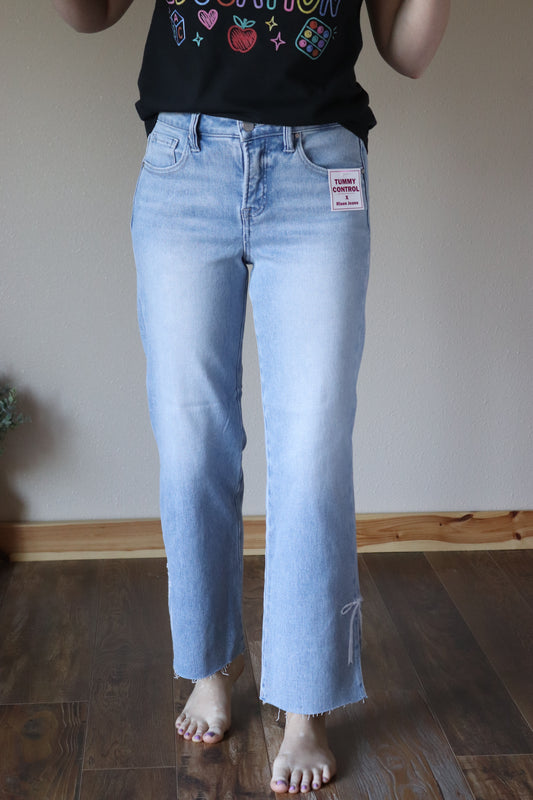 Risen: Tummy Control Sophia Jeans (Bow Detail)