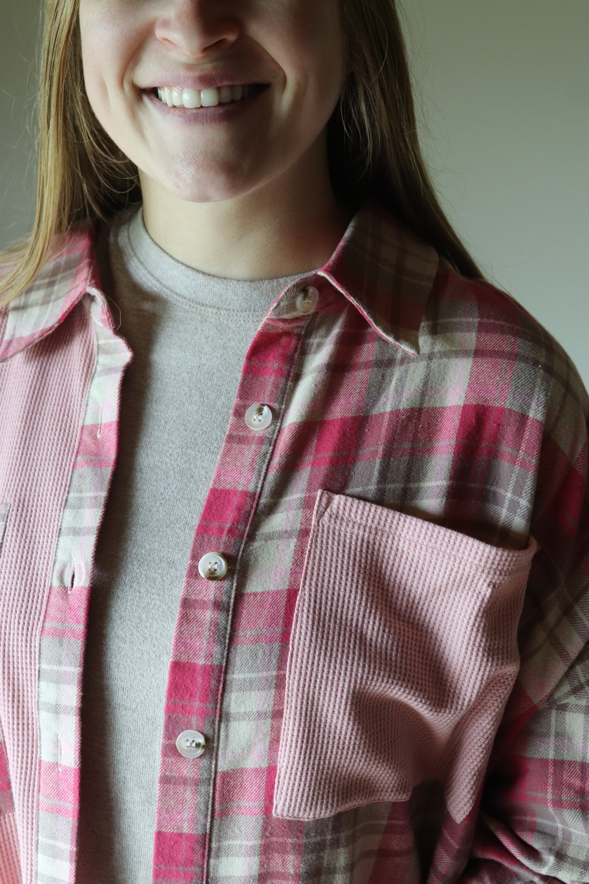 PLUS: Pink Aztec Shacket