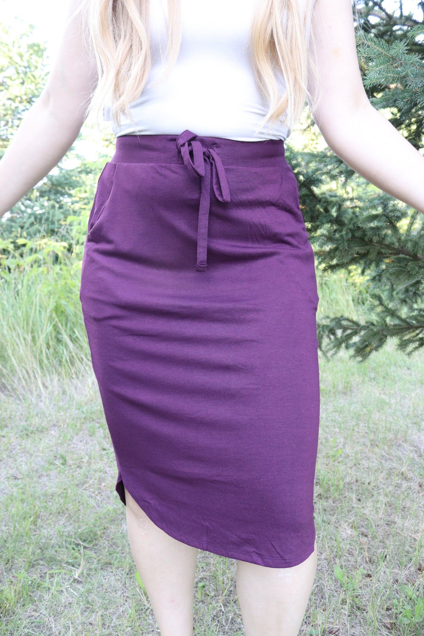 Eggplant Skirt