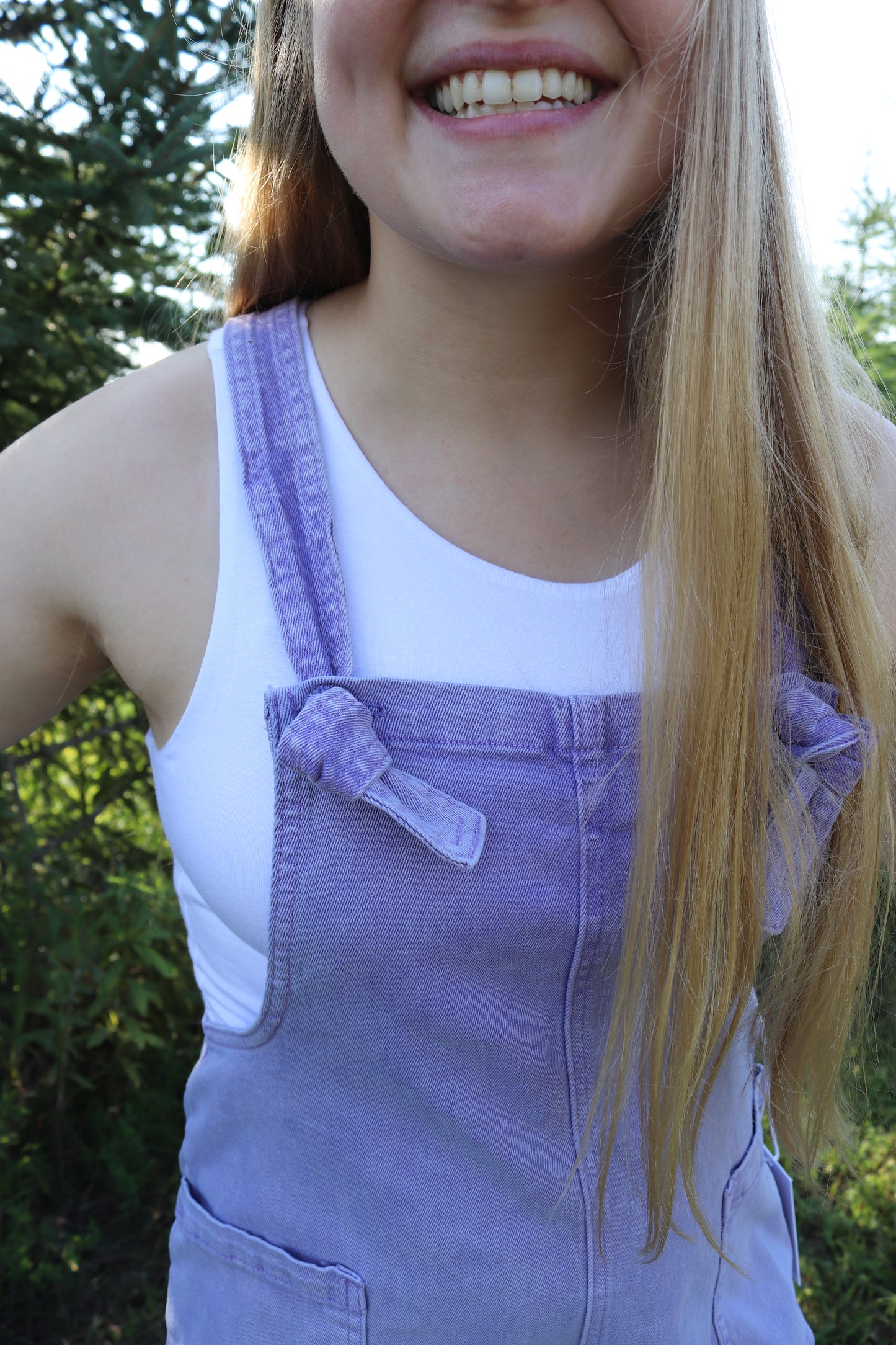 Lavender Washed Romper