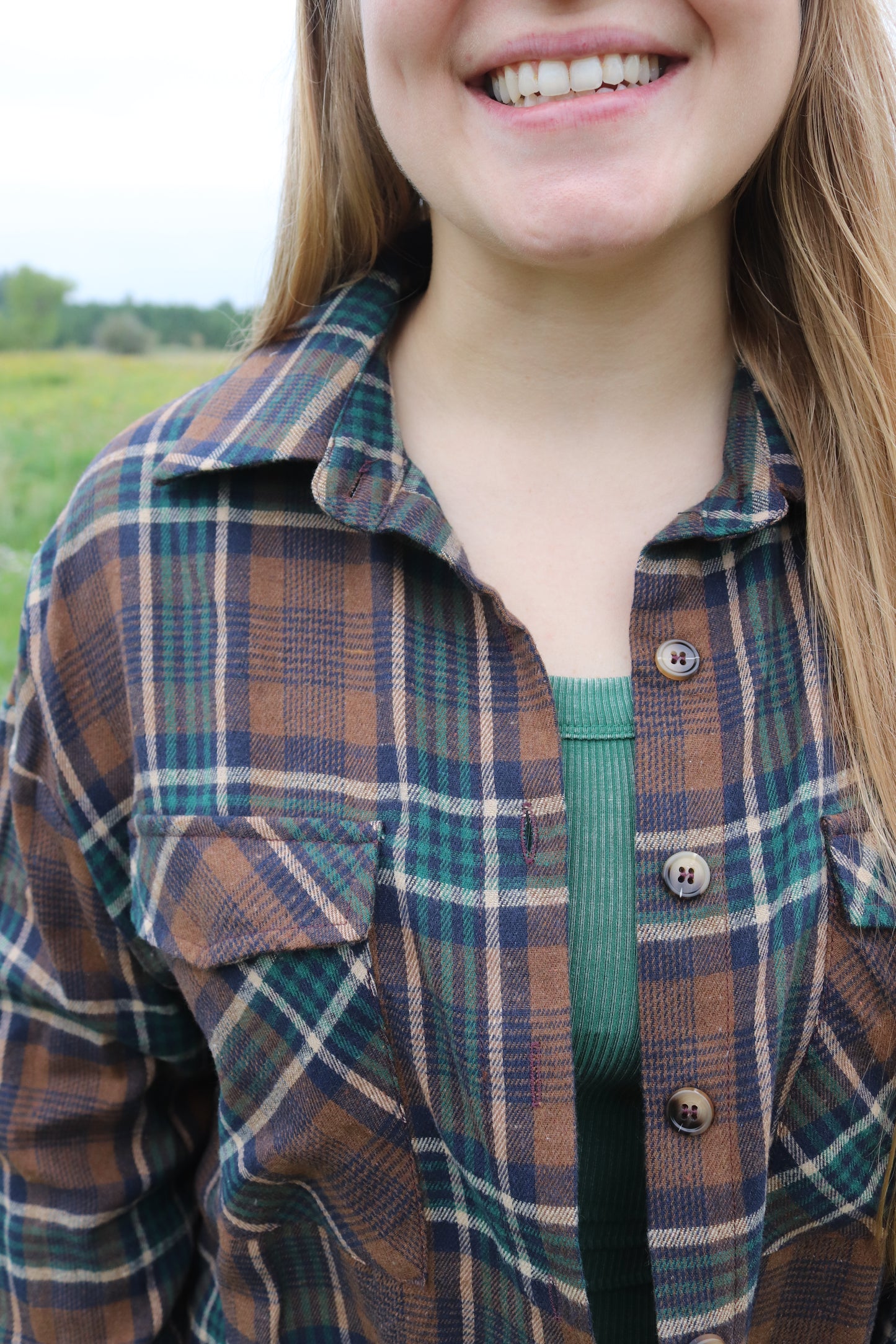 Brown/Green Flannel