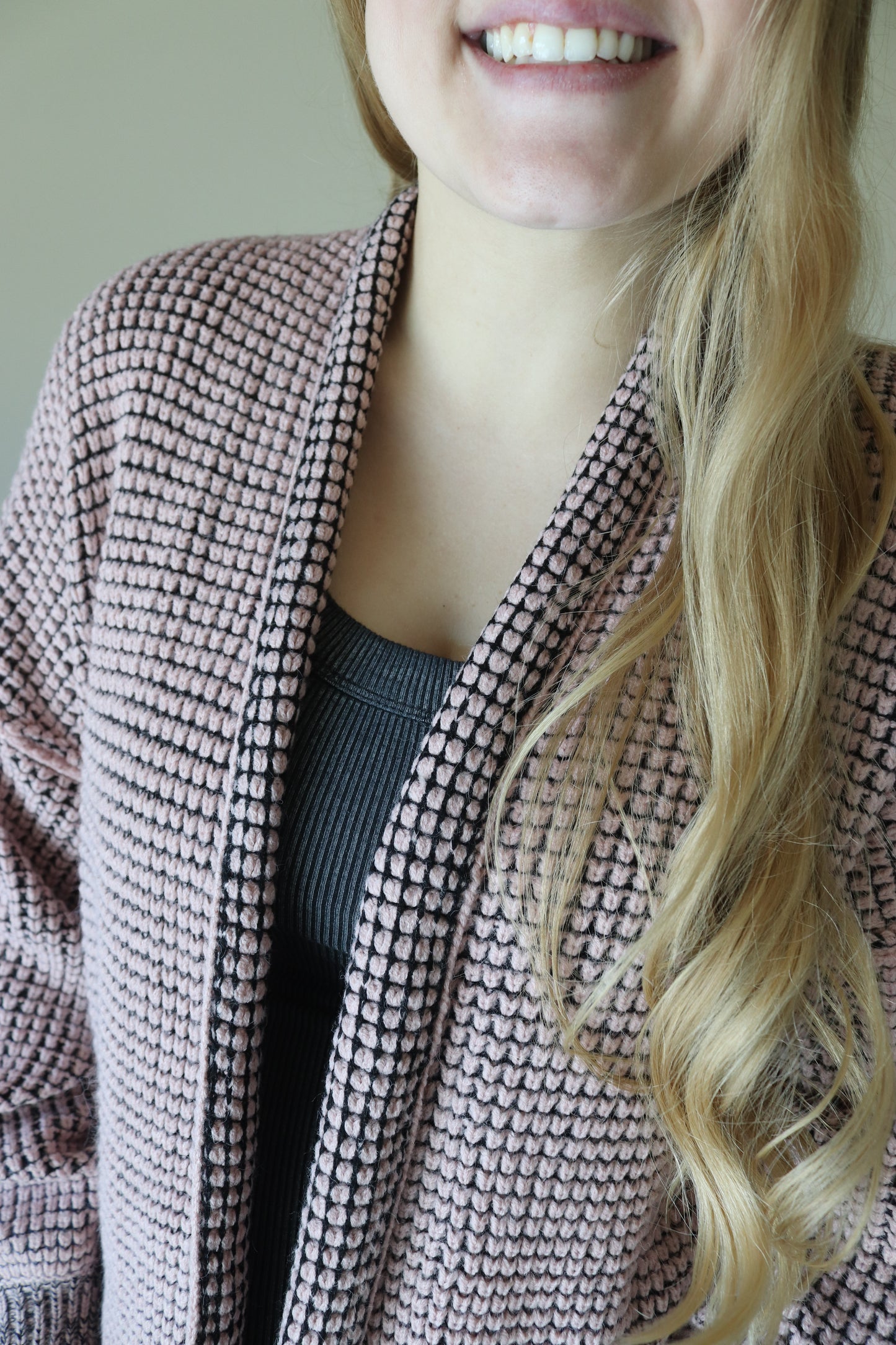 Pink Knit Cardigan