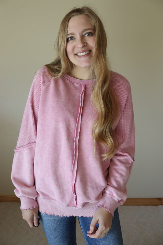 Washed Pink Sweatshirt