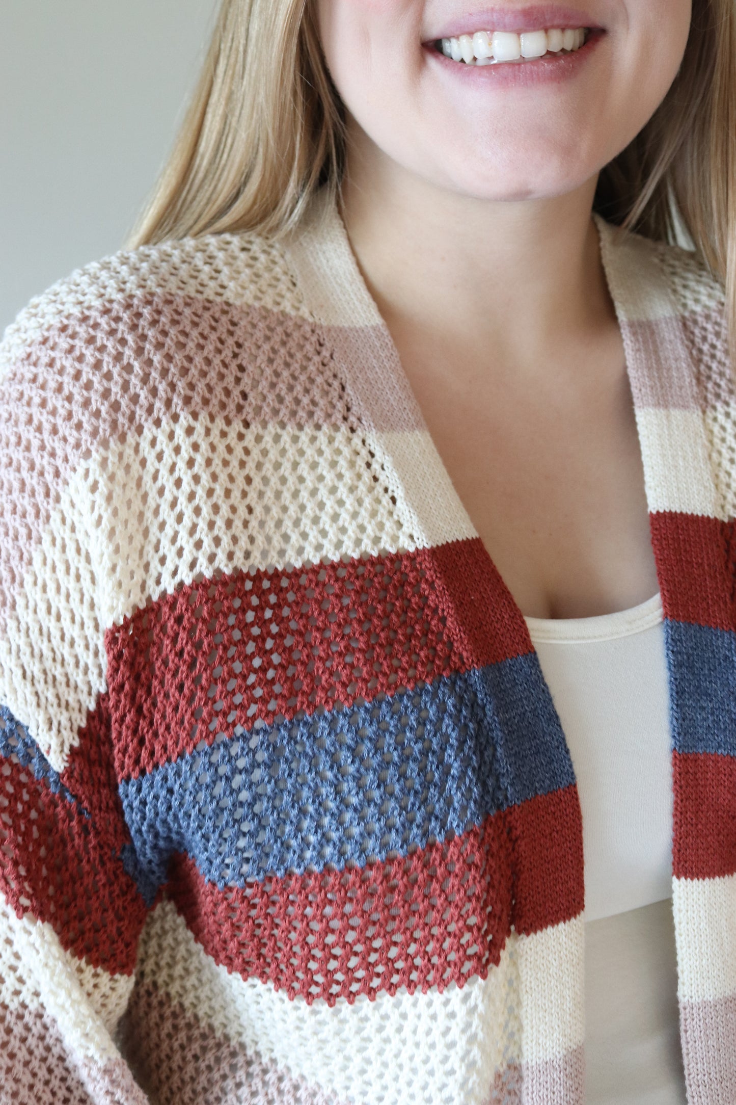 Striped Knit Cardigan