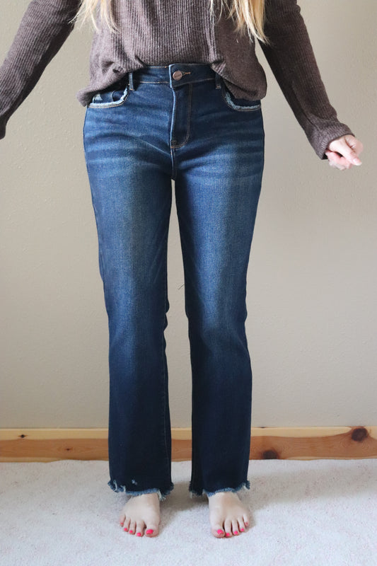 Risen: Dark Wash Mom Jean