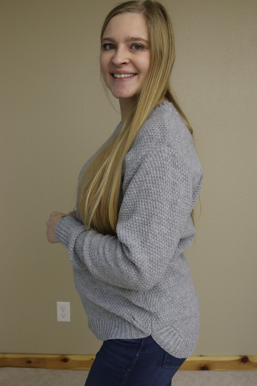 Heathered Gray Sweater