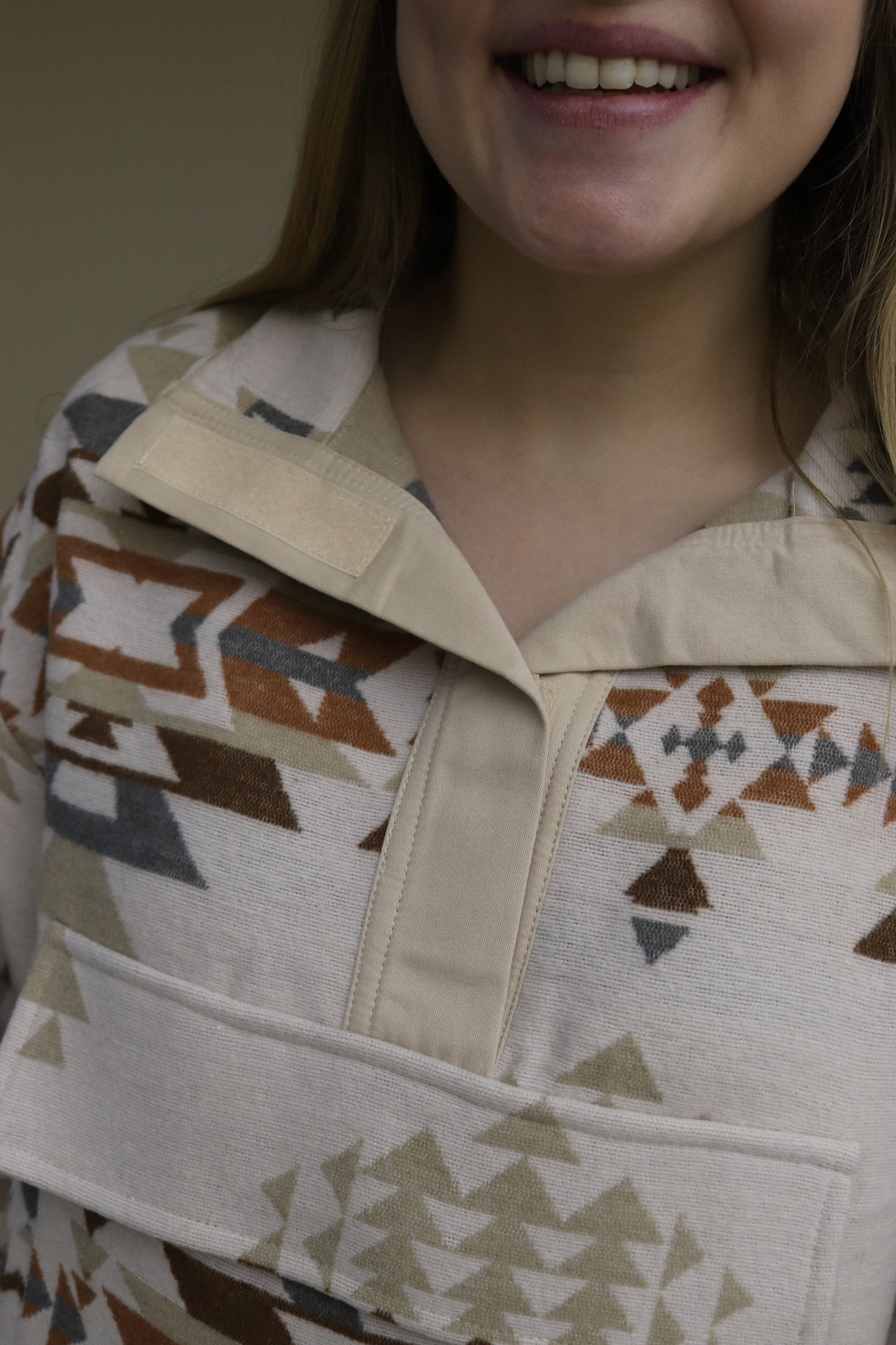 Cream Aztec Pullover