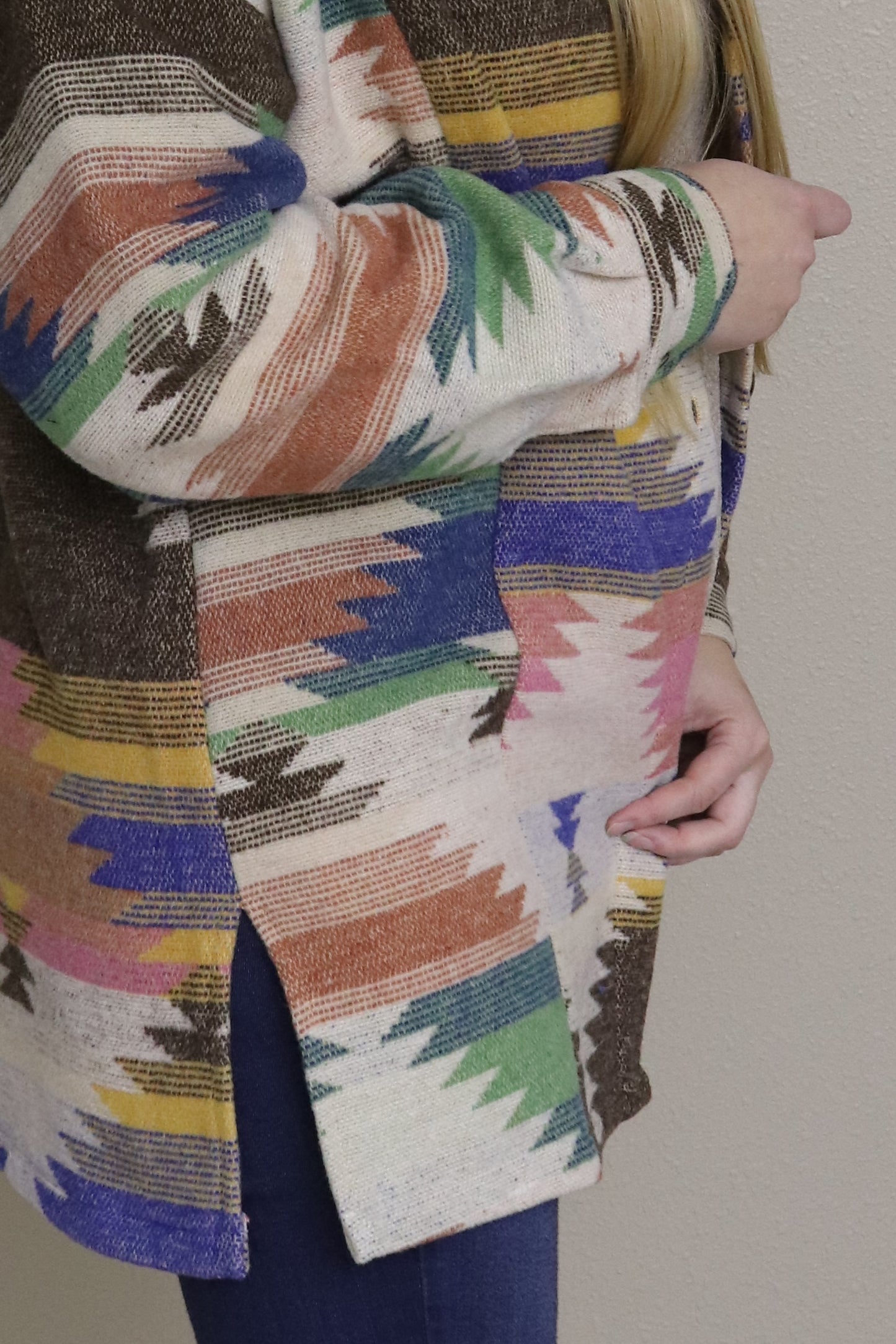 Multicolor Aztec Shacket