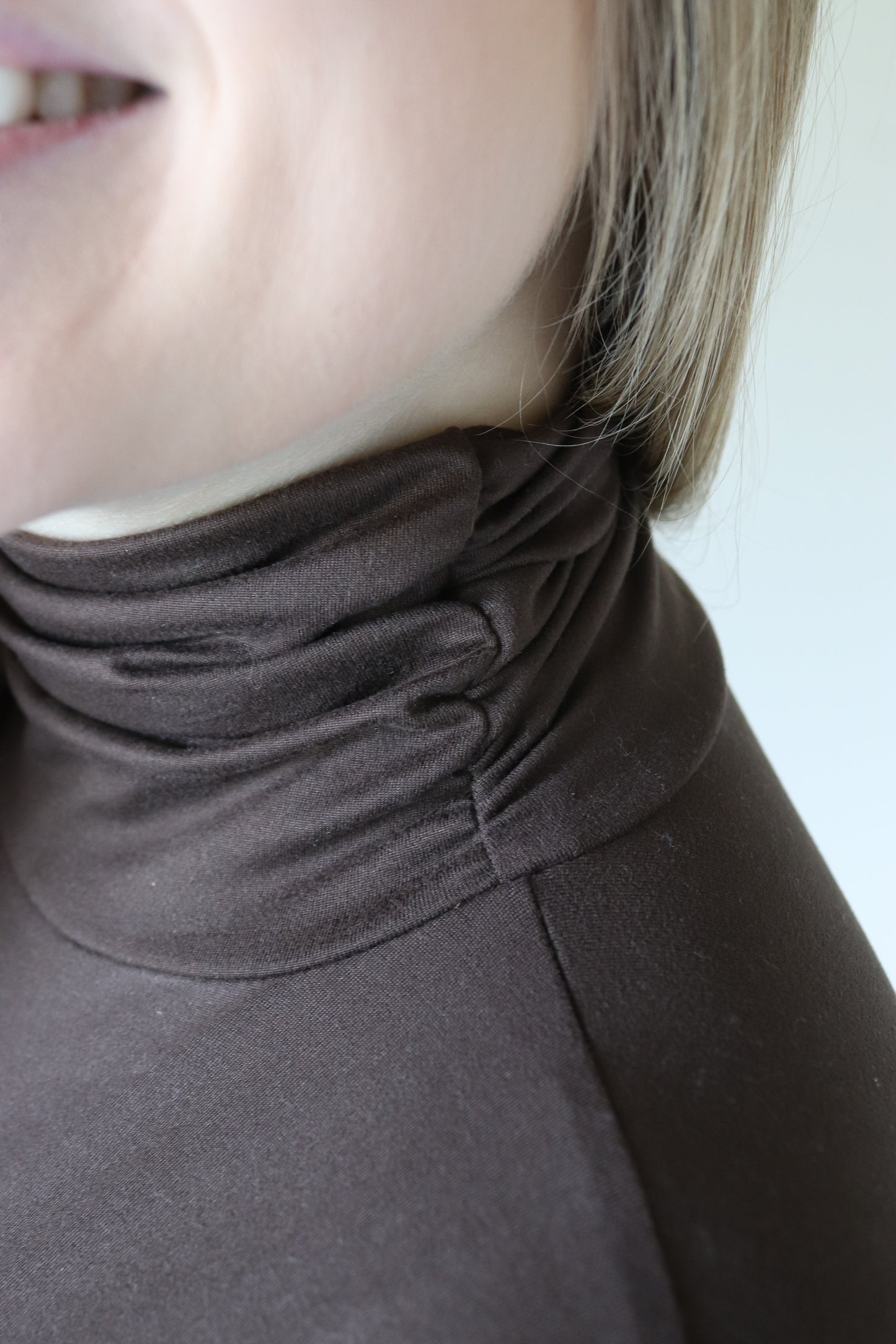 Brown Turtle Neck