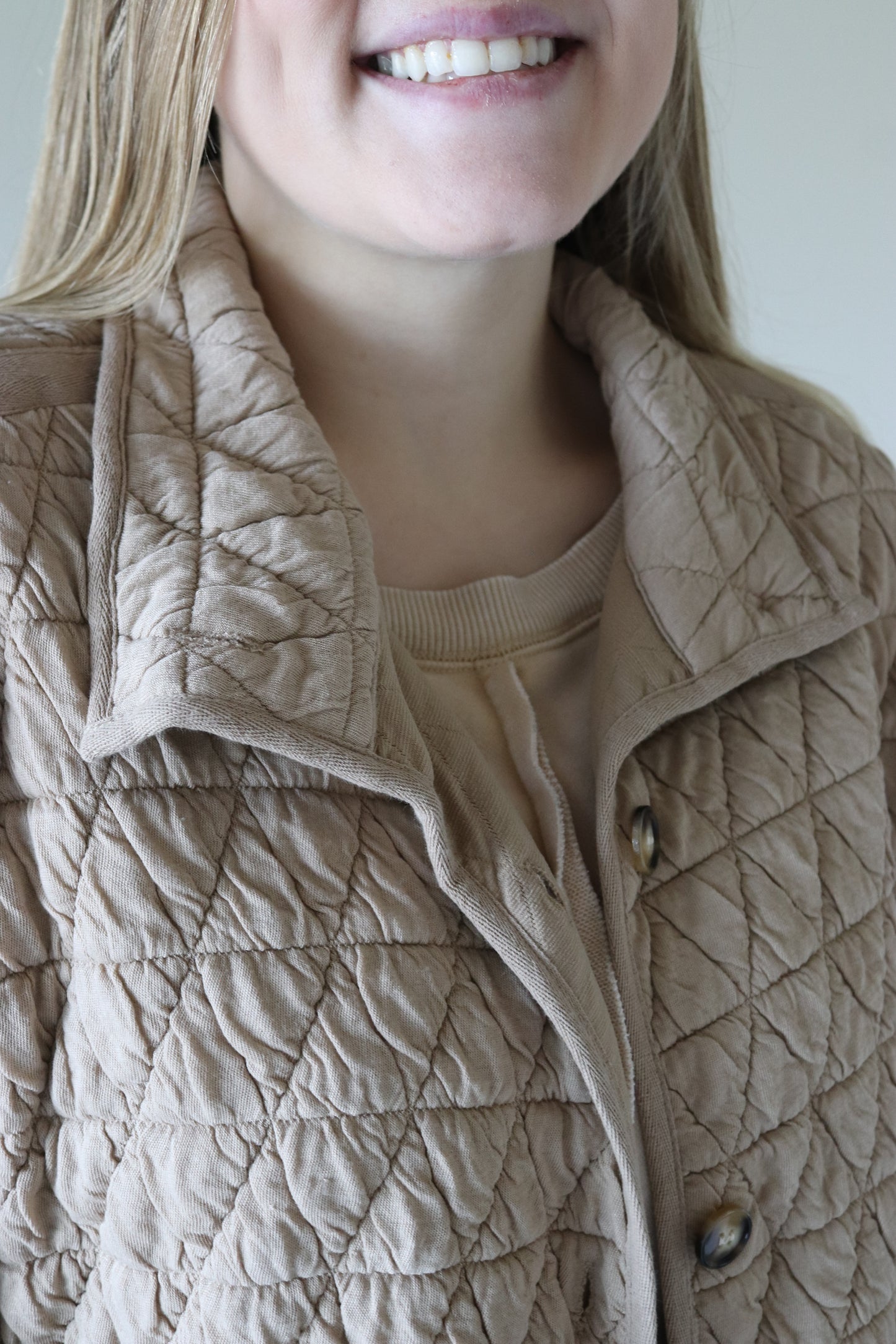 Khaki Quilted Jacket