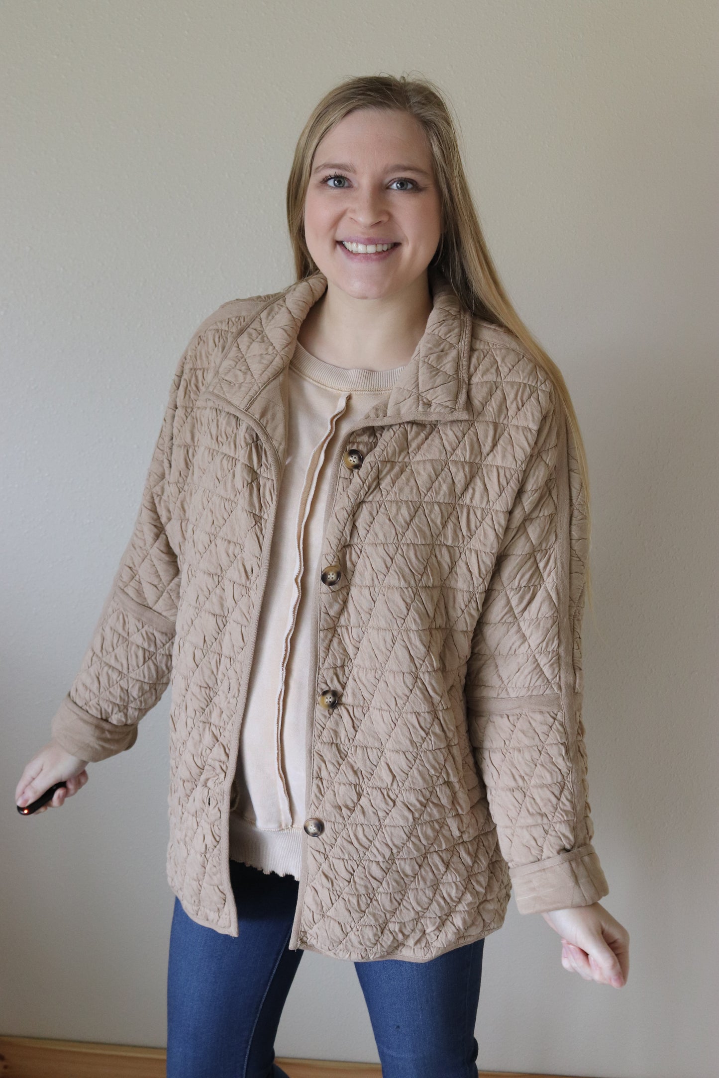 Khaki Quilted Jacket