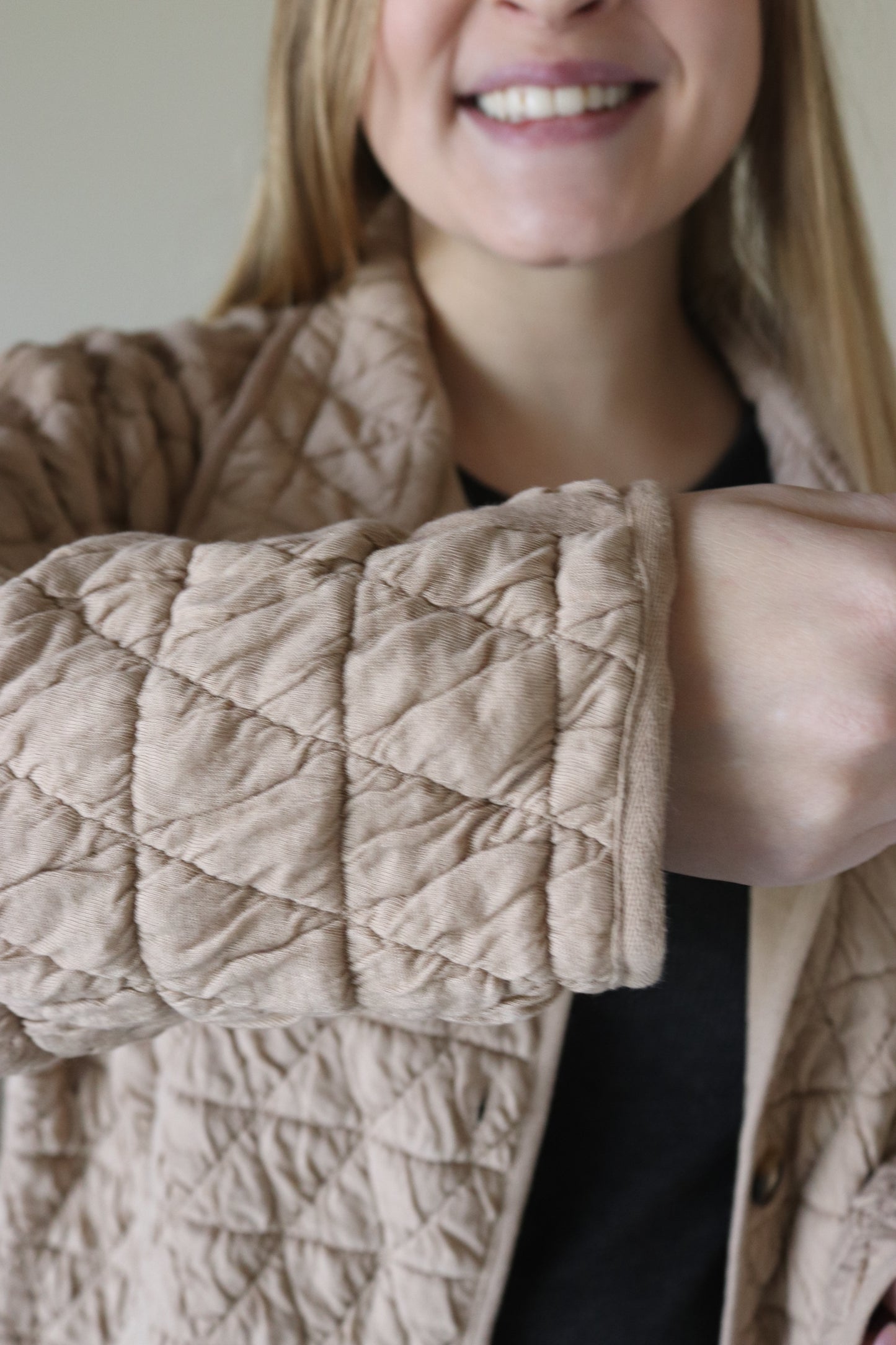 Khaki Quilted Jacket