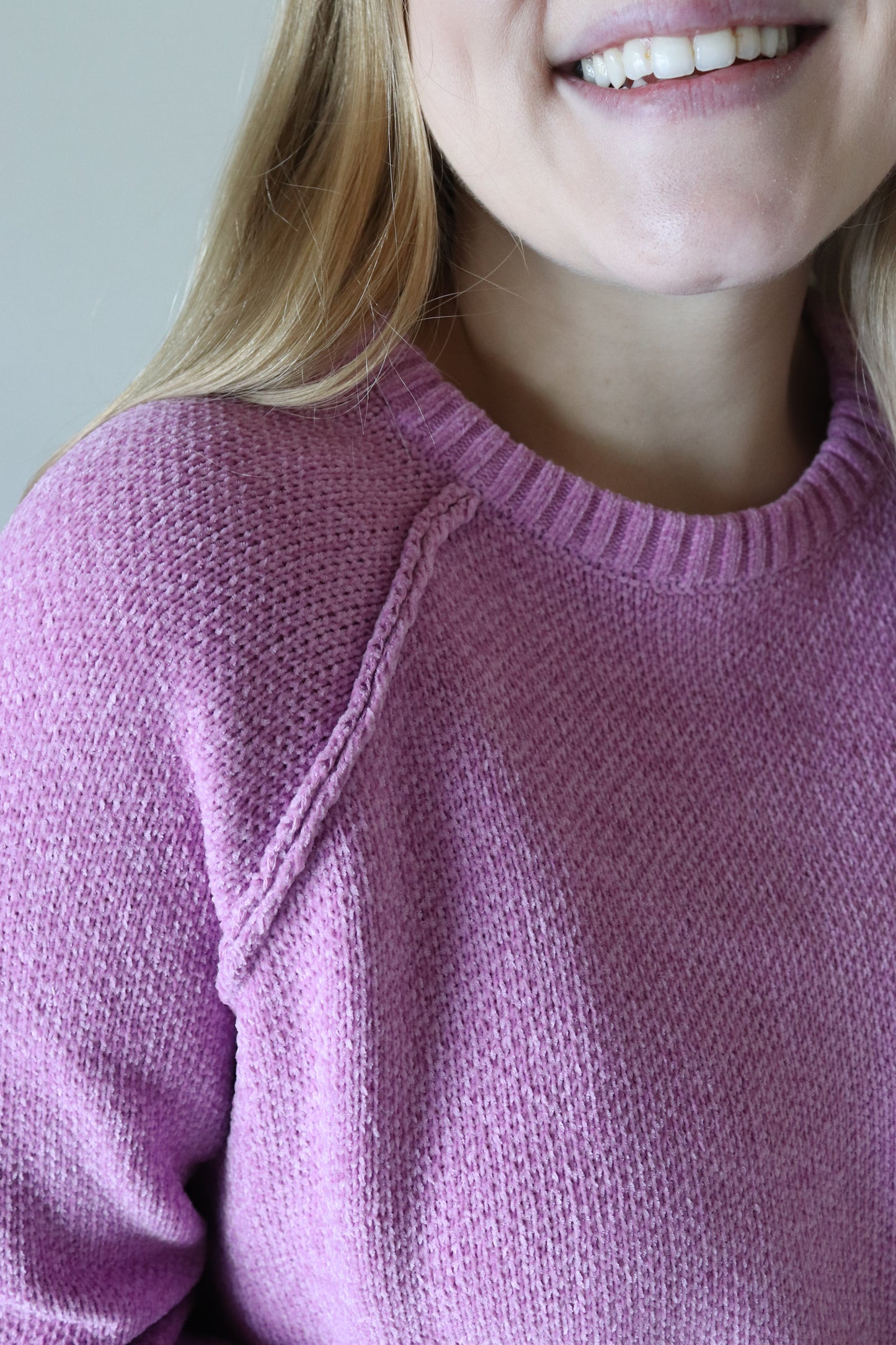 Mauve Chenille Sweater