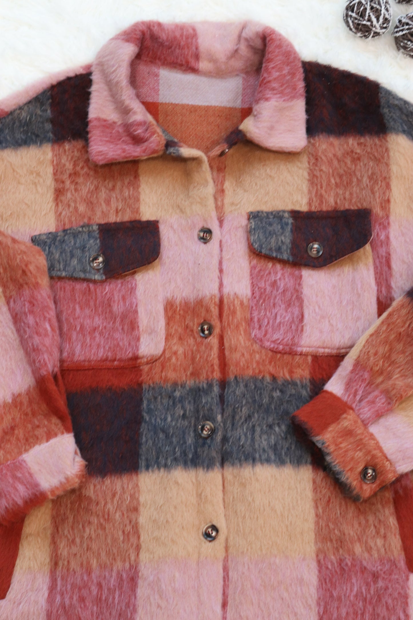 PLUS: Peachy Plaid Shacket