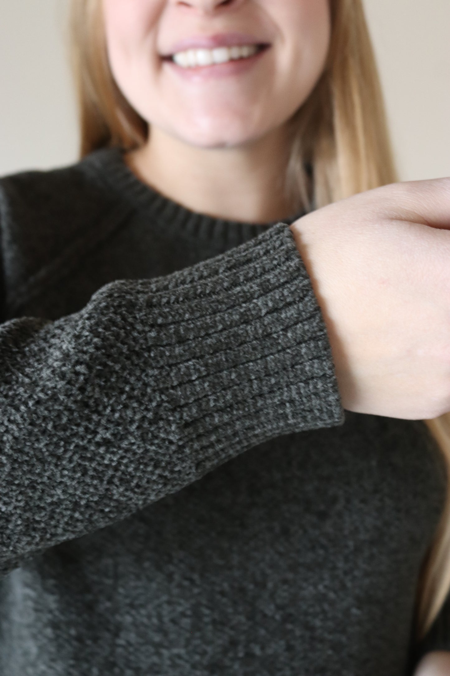 Dark Olive Chenille Sweater