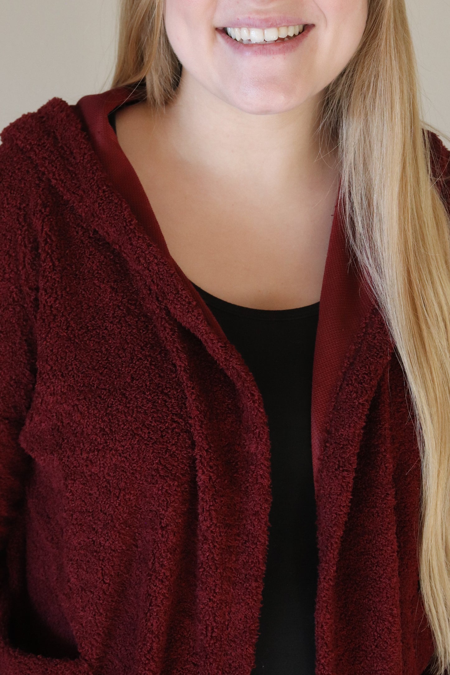 Burgundy Cozy Cardigan