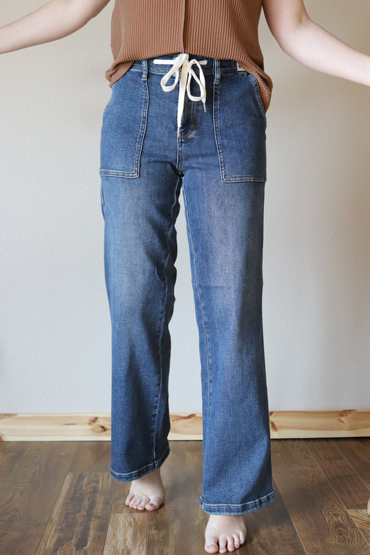 Judy Blue: Shirley Drawstring Denim