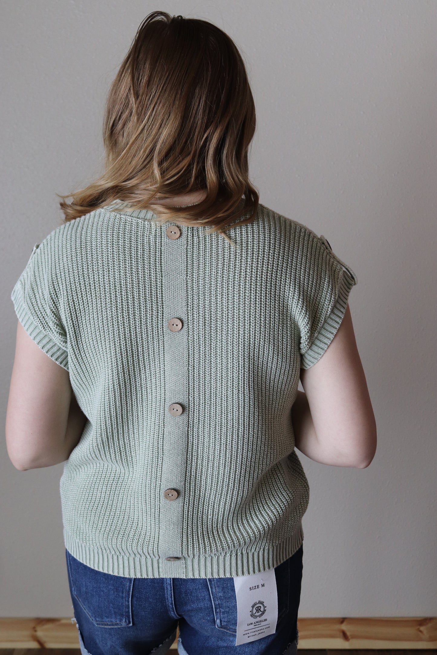Light Green Knit Top