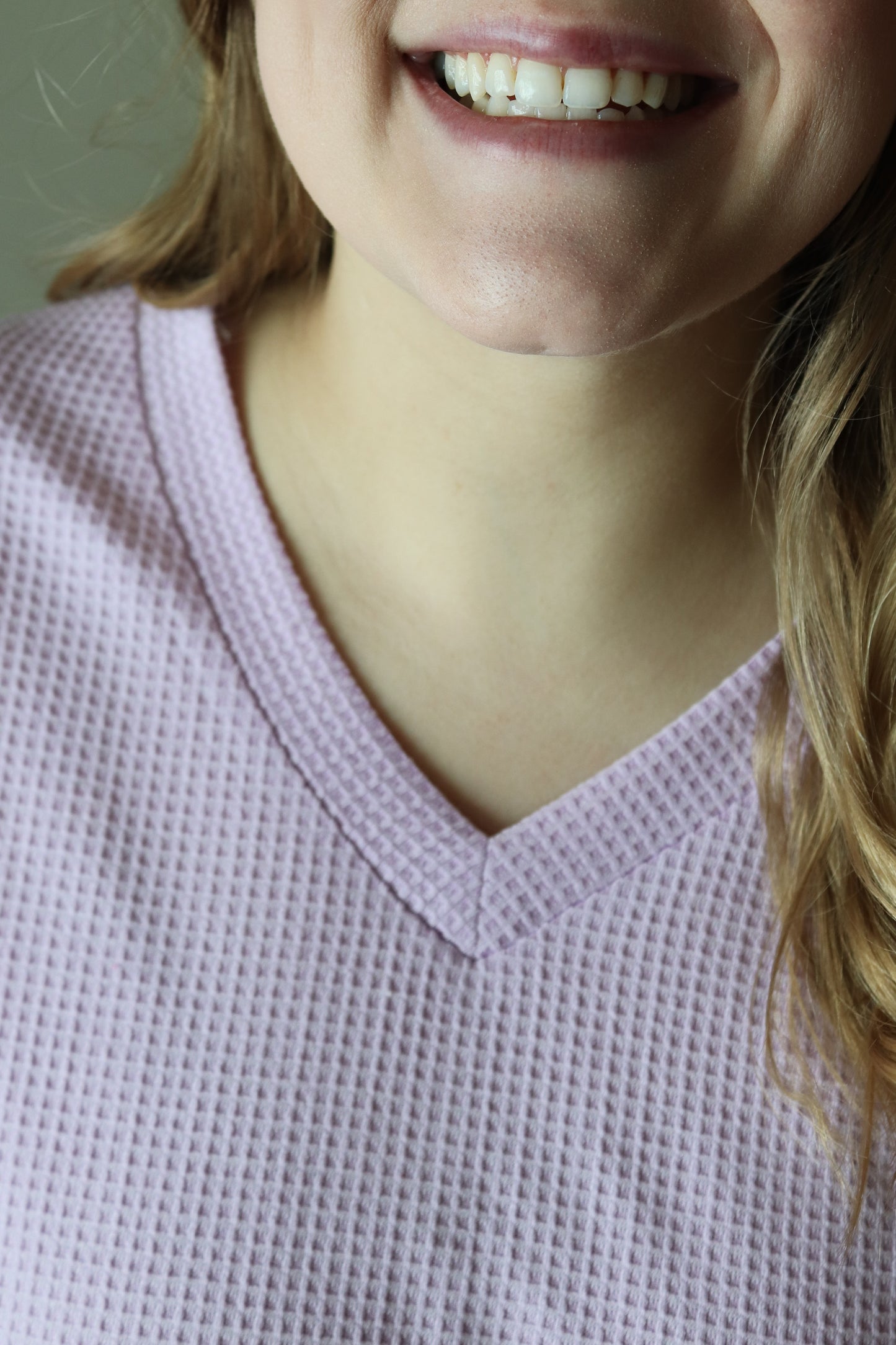 Lilac Thermal Knit Top