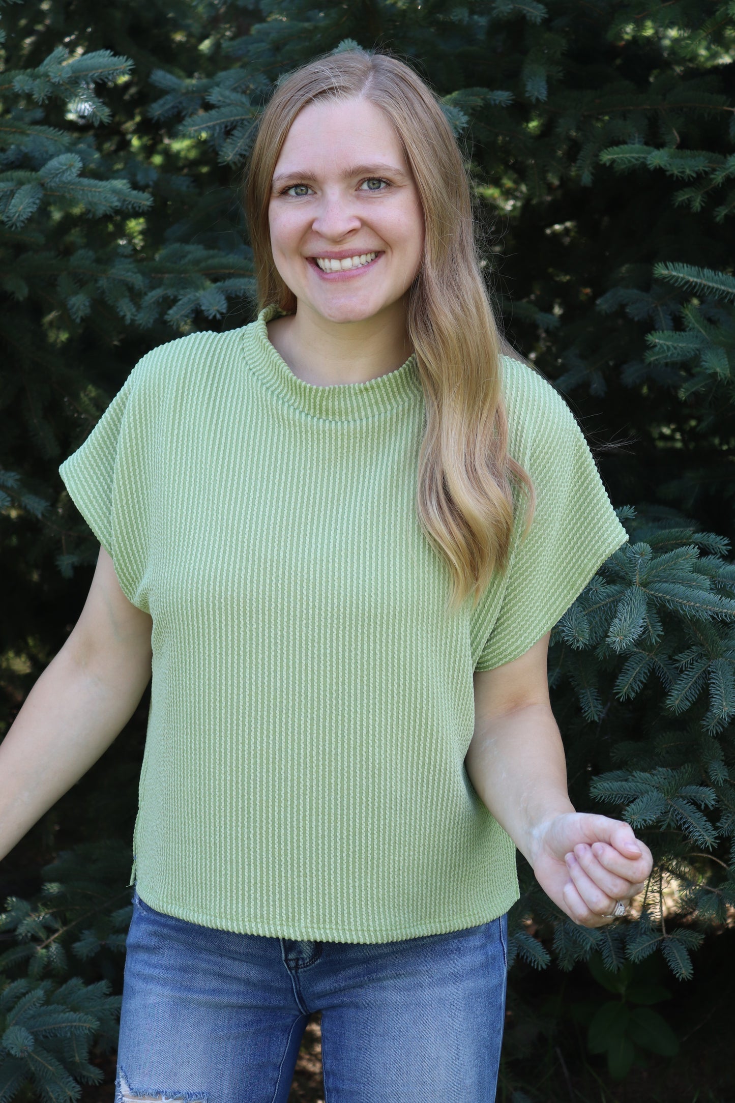 Lime Urban Ribbed Set