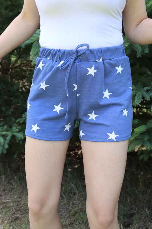 Navy Star Shorts