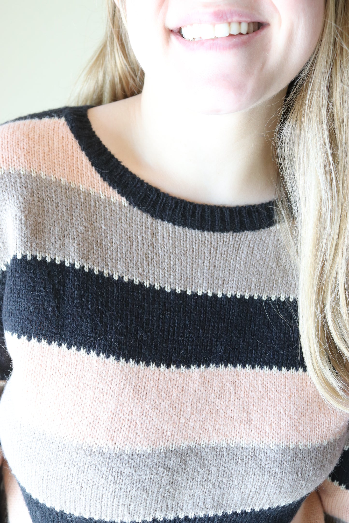 Neutral Striped Sweater