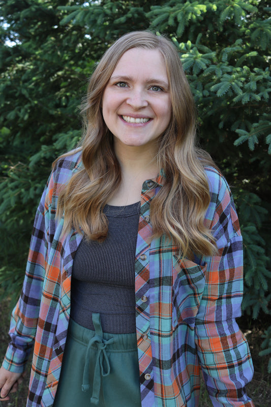Orange Plaid Flannel