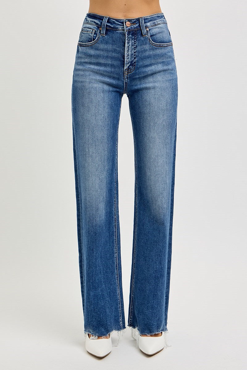 Risen: Tummy Control Sarah Wide Leg Jeans