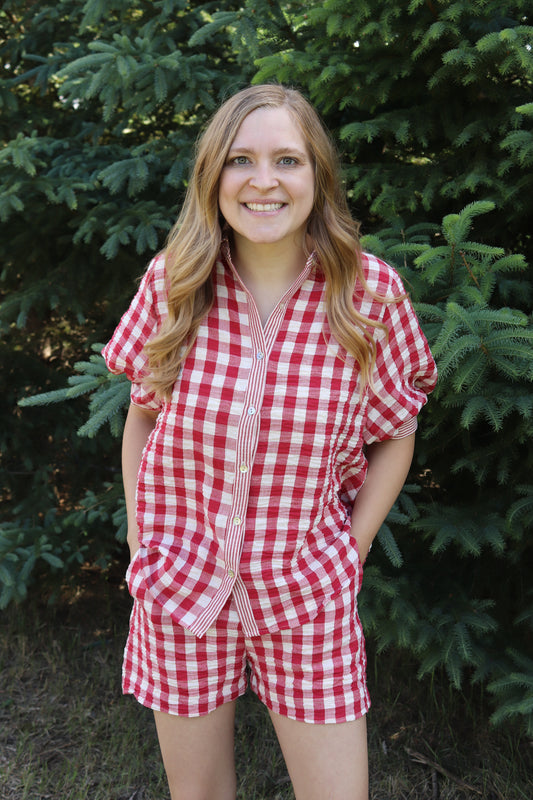 Red Checkered Set